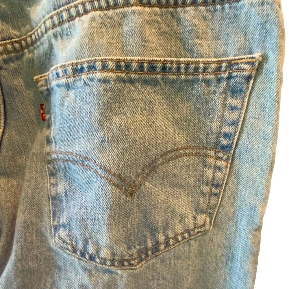 Levi’s Mens 505 Denim Jeans Light Wash Regular Fit Straight Leg Cotton Waist 38